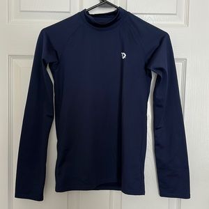 Boys Youth long sleeve compression shirt Blue